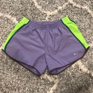 Dri-fit Nike Shorts - Light Purple and Neon Green
